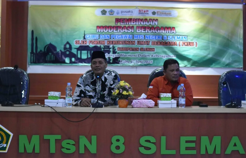 Kepala MTsN 8 Sleman Ajak Guru dan Pegawai Perkuat Moderasi Beragama
