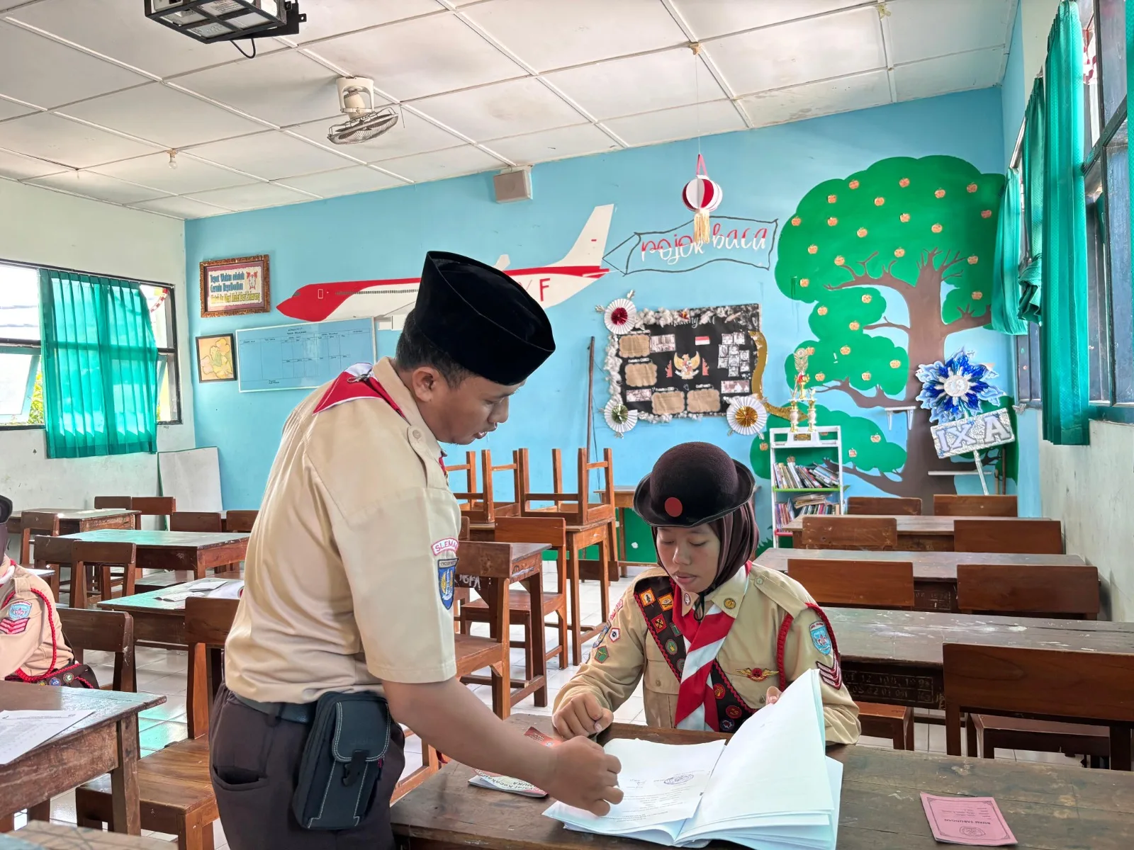 Ketelitian Jadi Kunci dalam Uji Portofolio Seleksi Pramuka Garuda di MTsN 8 Sleman