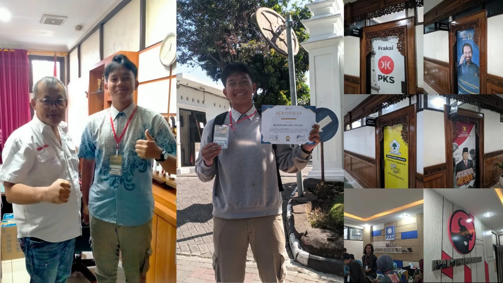 Reinhard, Siswa MAN 5 Sleman Ikuti Sekolah Politik dan Parliament Tour di DPRD Kota Yogyakarta