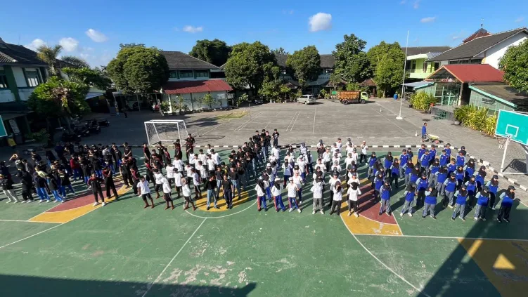 163 Anggota Tonti Unjuk Performa Saat Latihan Multilateral di MAN 3 Sleman