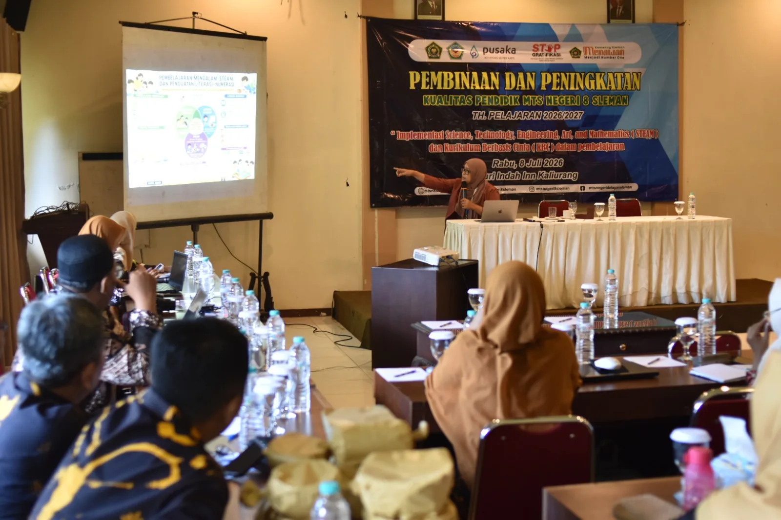 MTsN 8 Sleman Adakan Workshop :Tingkatkan Kompetensi Pendidik melalui Pembinaan STEAM dan KBC
