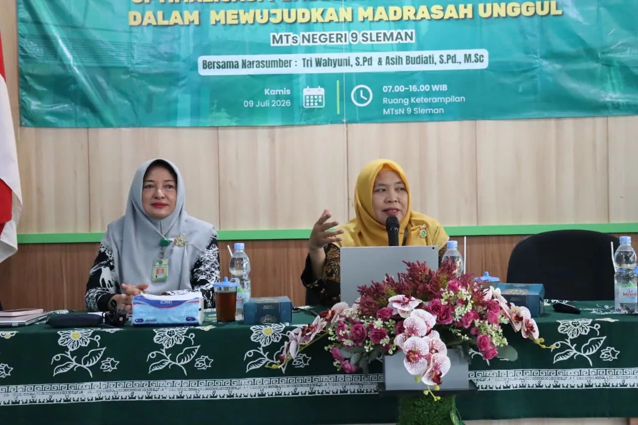 Plt. Kasi Pendidikan Madrasah Kankemenag Sleman Buka Workshop Awal Tahun Ajaran 2026/2027 pada MTsN 9 Sleman