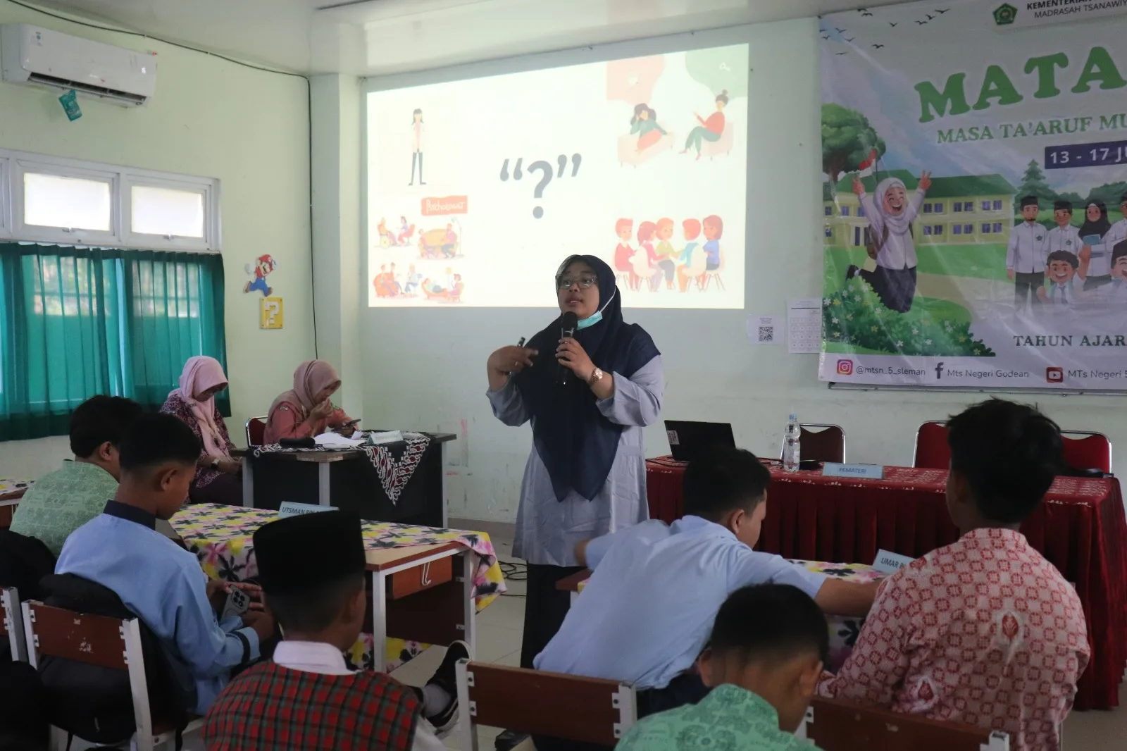 MATAMUDA MTsN 5 Sleman Gandeng Polsek, Puskesmas, dan SPAB DIY, Bekali Murid Baru Hadapi Dunia Nyata