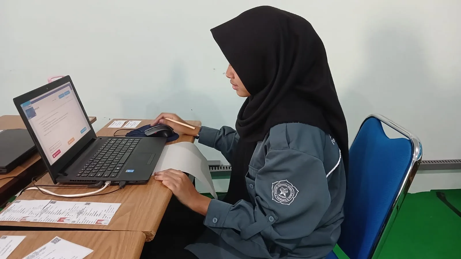 Jelang OSN Tingkat DIY, Siti Lathifatul Aini MTsN 9 Sleman Ikuti Ujicoba OSN-P