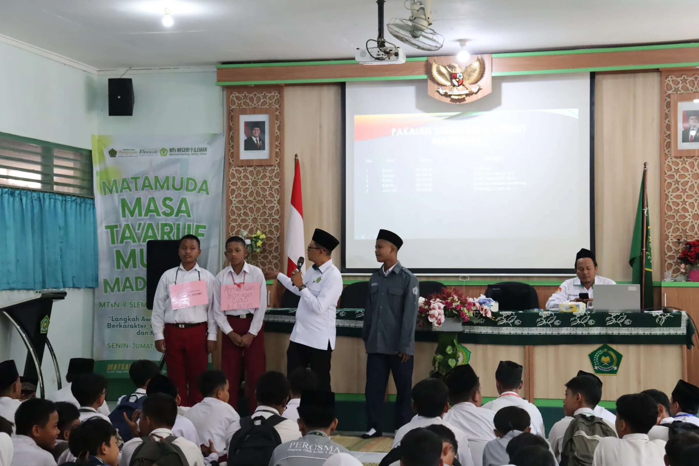 Guru BK MTsN 9 Sleman Bina Karakter Murid Baru Lewat MATAMUDA