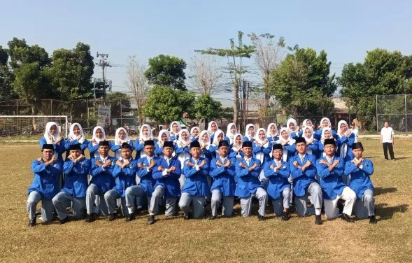 Anggota Tonti BRIMAGA MAN 3 Sleman Ikuti Apel Deklarasi Anti Kekerasan