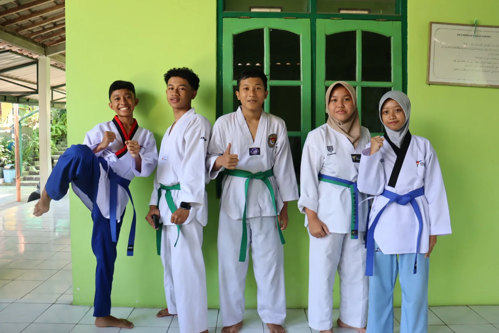 Jawara Taekwondo MTsN 9 Sleman Tampilkan Aksi Memukau di Hadapan Murid Baru