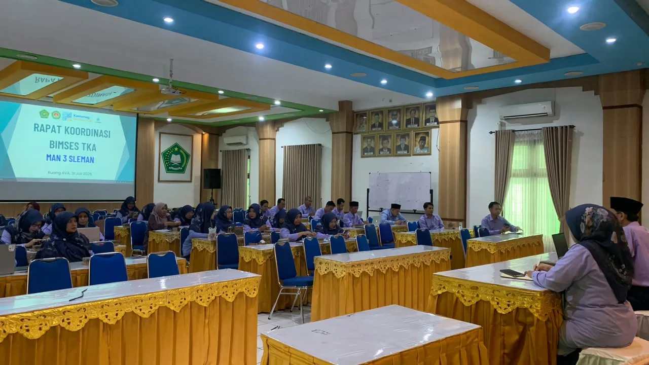 MAN 3 Sleman Gelar Rapat Koordinasi TKA, Ikhtiar Dampingi Siswa Kelas XII