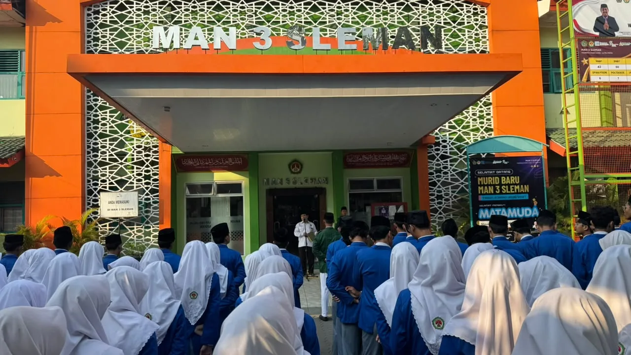 Kepala MAN 3 Sleman Bacakan Amanat Gubernur DIY Peringatan Hari Anak Nasional