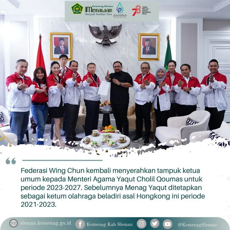 Gus Yaqut Kembali Nahkodai Federasi Wing Chun Indonesia
