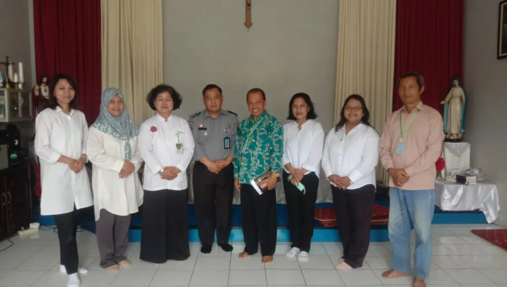 Hadirkan Pendeta Slamet, Warga Binaan LP Kelas II B Sleman Ikuti Pembinaan Rohani