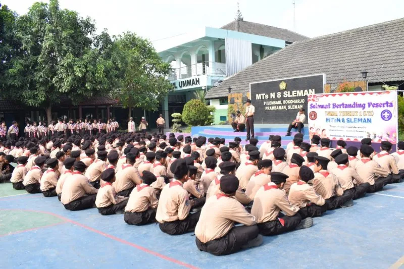 Upacara Pembukaan LT 1 Gudep 09.047-09.048 MTsN 8 Sleman