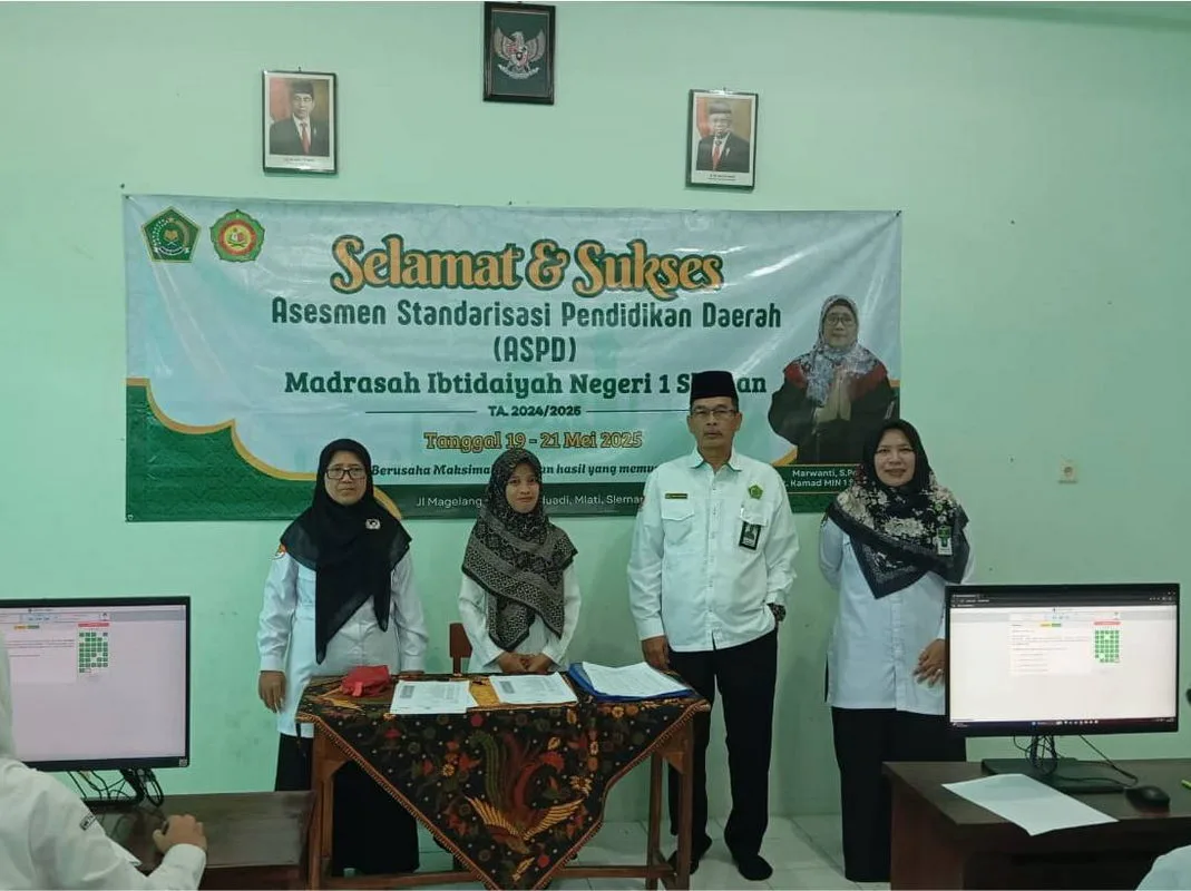 Kepala Kankemenag Sleman Tinjau Pelaksanaan ASPD di MIN 1 Sleman