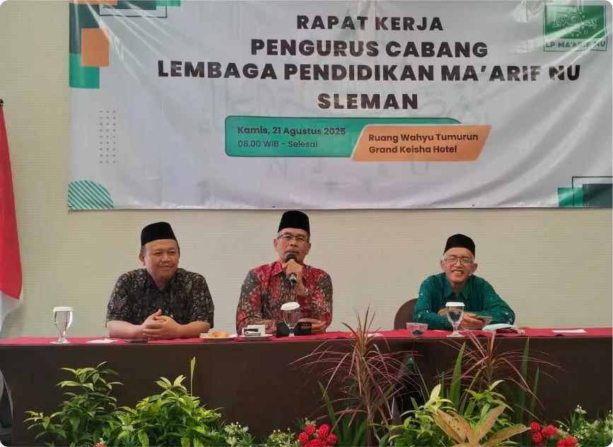 Kuatkan Kolaborasi, Pengawas Madrasah Sleman Hadir di Raker PC Ma’arif NU