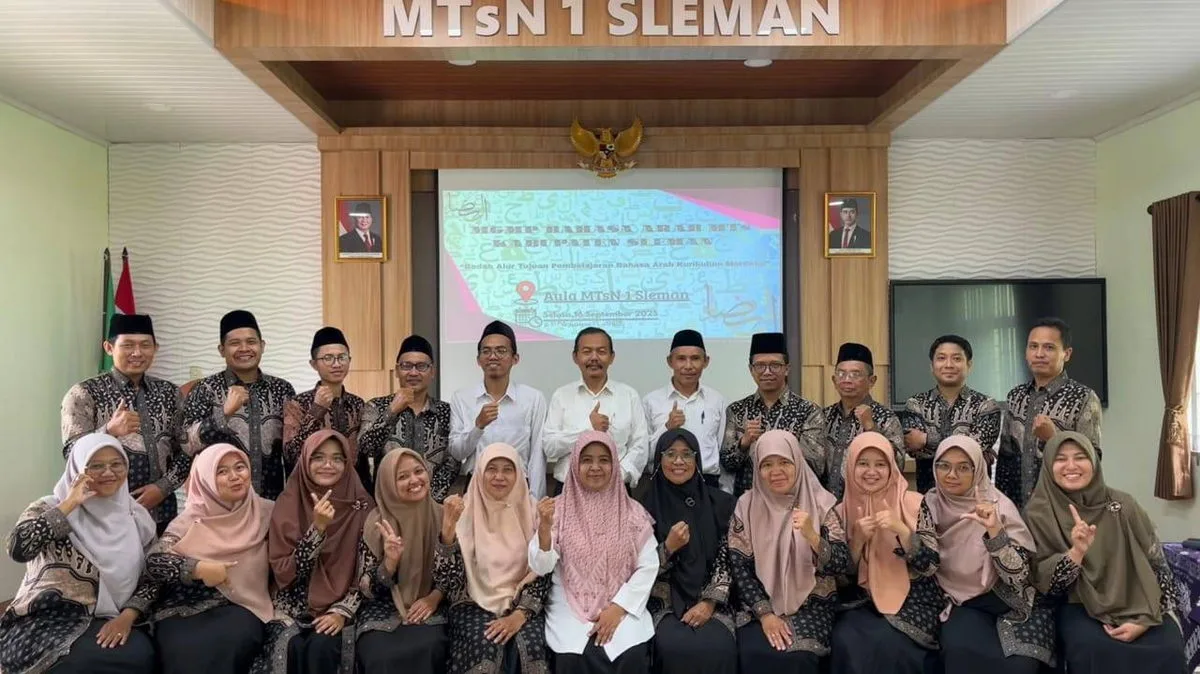 Tingkatkan Kompetensi, Guru Bahasa Arab MTsN 8 Sleman Ikuti Bedah ATP Kurikulum Merdeka