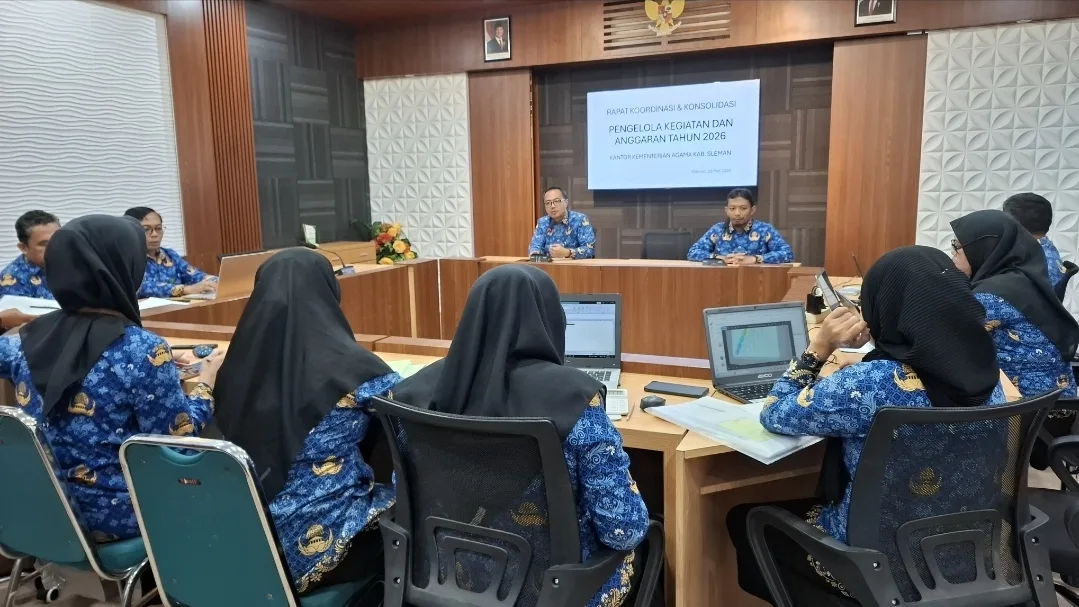 Perkuat Langkah Strategis Pengelolaan Anggaran, Kemenag Sleman Gelar Rakor dan Konsolidasi Pengelolaan Kegiatan dan Anggaran 2026