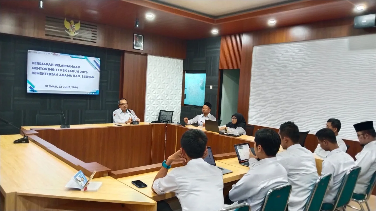 Tingkatkan SDM, Kankemenag Sleman Gelar Rakor Persiapan Mentoring IT bagi PPPK