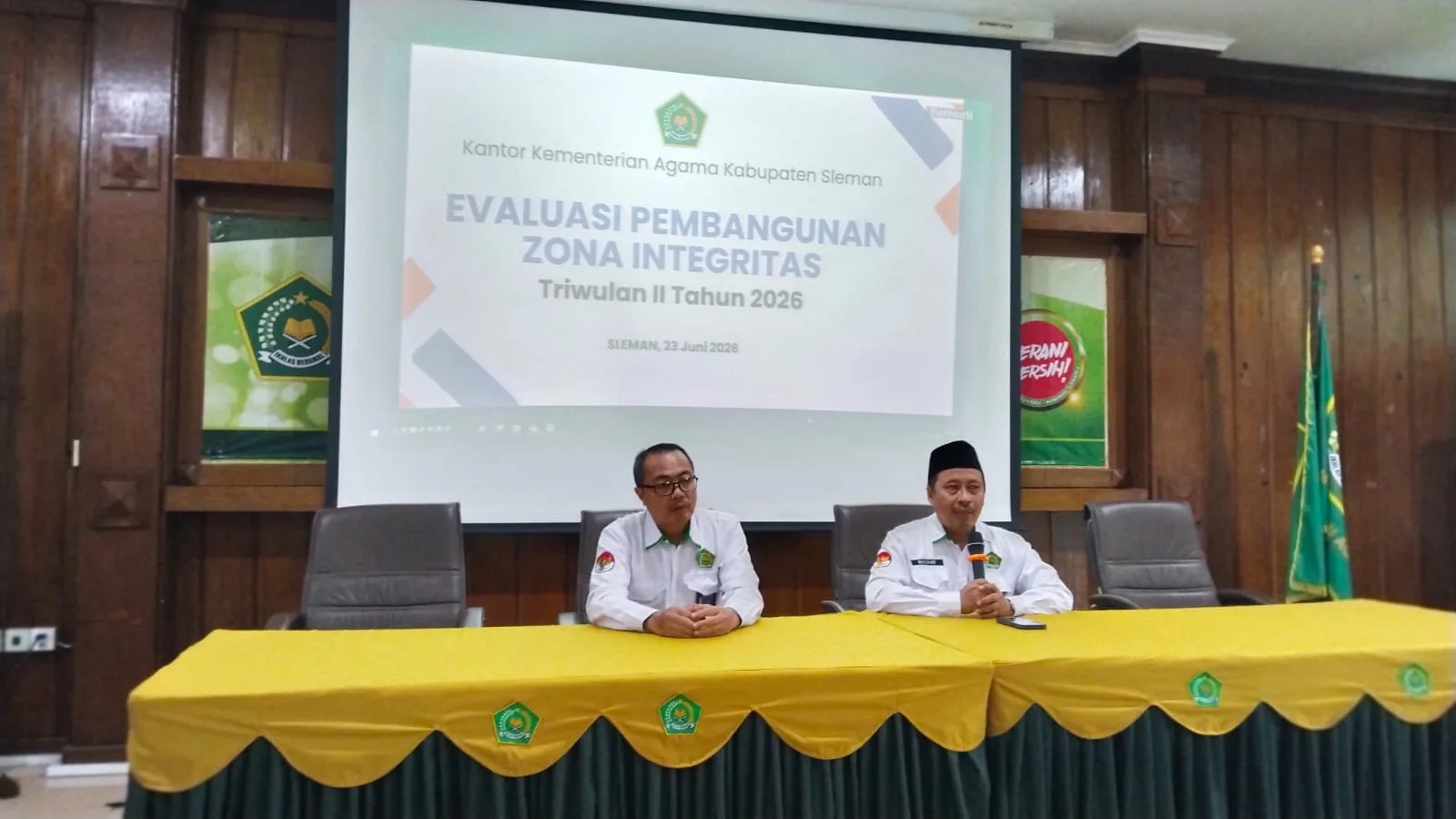 Komitmen Menuju WBK, Kankemenag Sleman Gelar Evaluasi Zona Integritas Triwulan II 2026