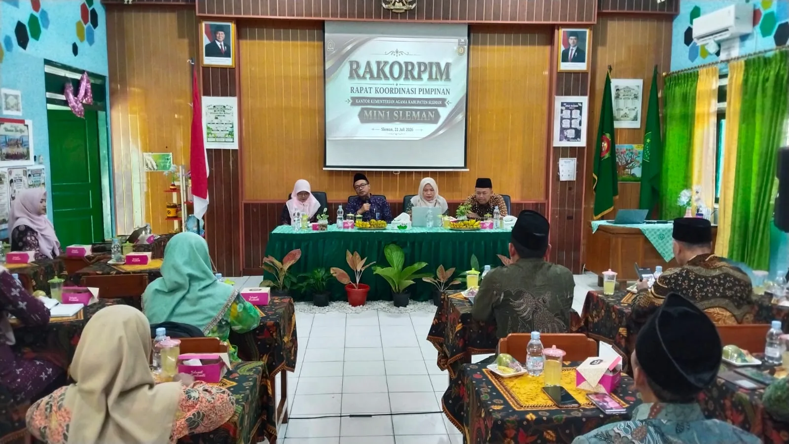 Perkuat Tata Kelola dan Disiplin ASN, Kankemenag Sleman Gelar Rakor Pimpinan Madrasah