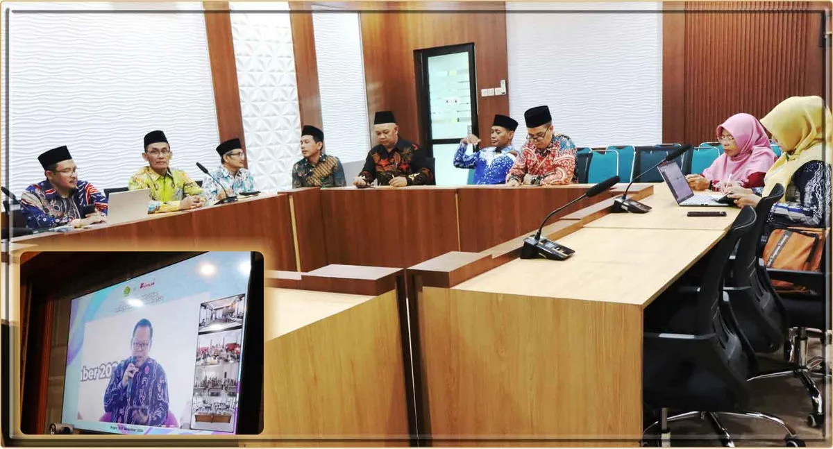 Hari Kedua Rakernas 2024: Kankemenag Sleman Mantapkan Sinergi lewat Zoom Meeting di Smartroom