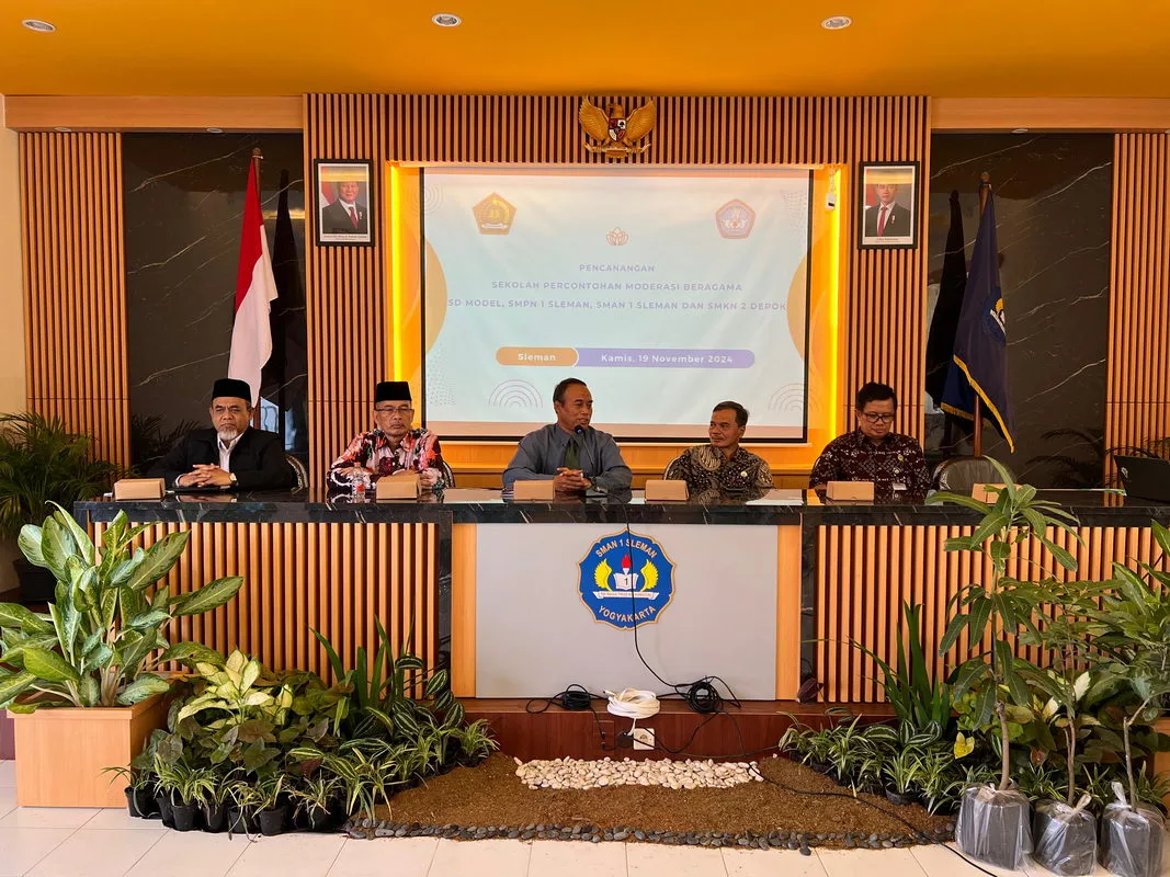 Kemenag Sleman Launching Sekolah Percontohan Moderasi Beragama