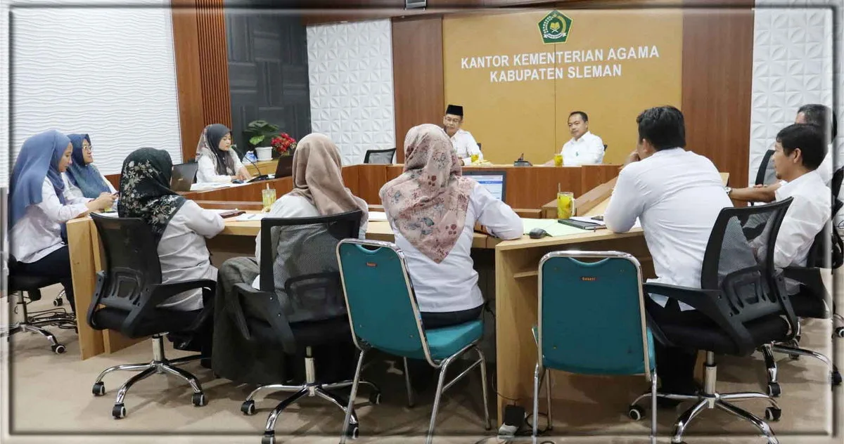 Kemenag Sleman Gelar Rapat Terbatas Pra Telaah DIPA 2025 : Fokus Efisiensi dan Transparansi Anggaran