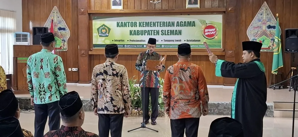 Lantik KTU, Kakan Kemenag Sleman: Upaya Dukung WBK