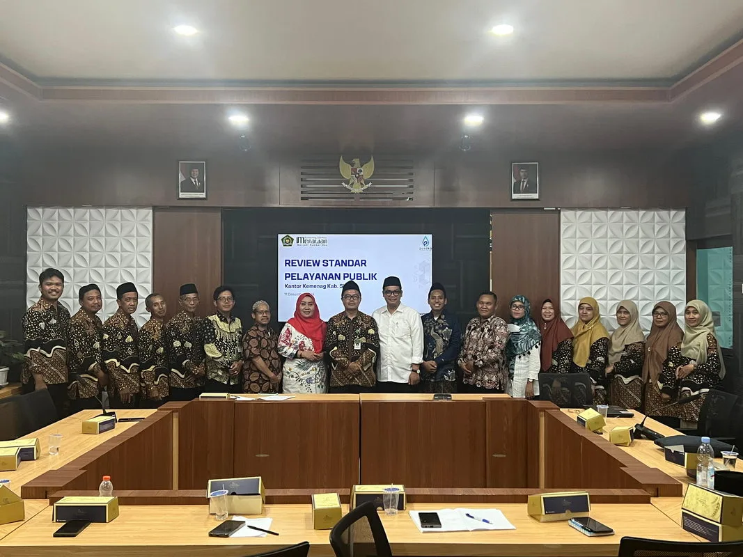 Dukung ZI, Kemenag Sleman Gelar Review Standar Pelayanan Publik