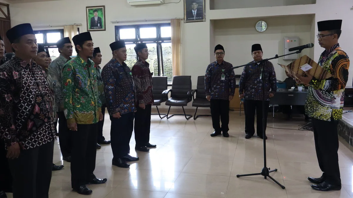 Lantik 9 Kepala KUA, Kakan Ajak Dukung Kemenag Sleman Raih WBK