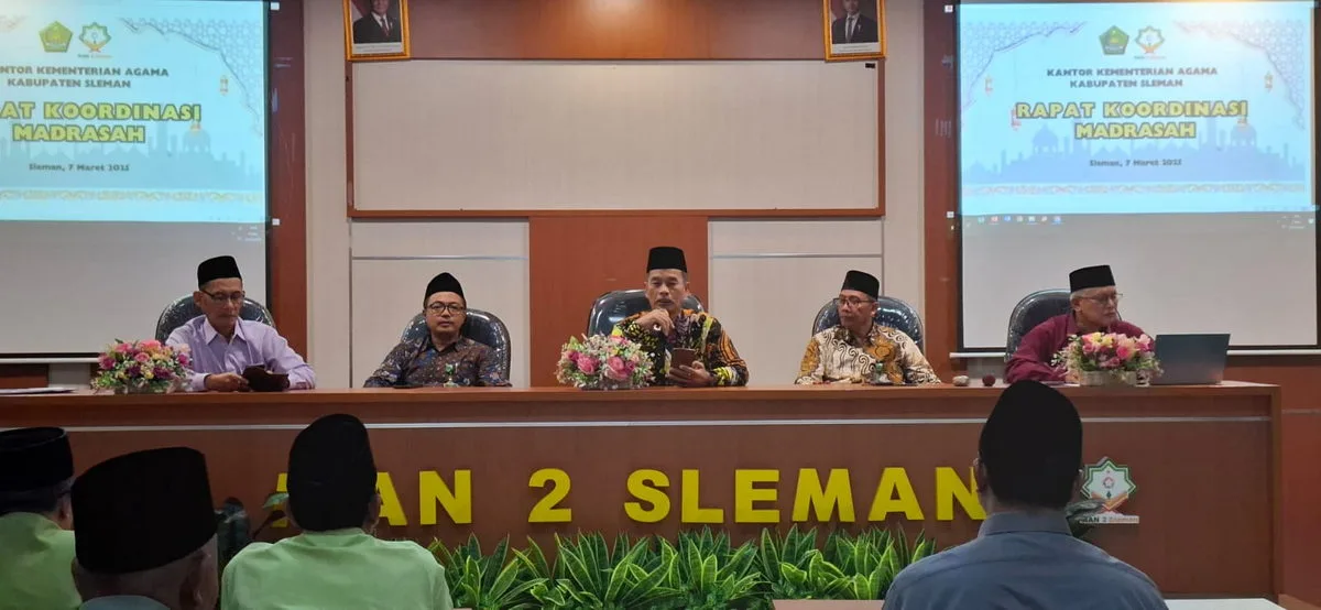 Rakorpim Madrasah, Kakan Ajak Dukung Media Sosial Kemenag Sleman