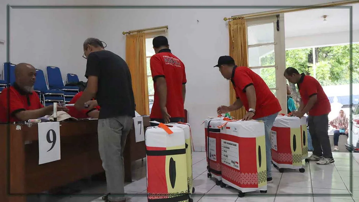 Perdana, Pengumpulan Koper Haji Kloter 65 & 66 Sleman Berjalan Lancar dan Tertib