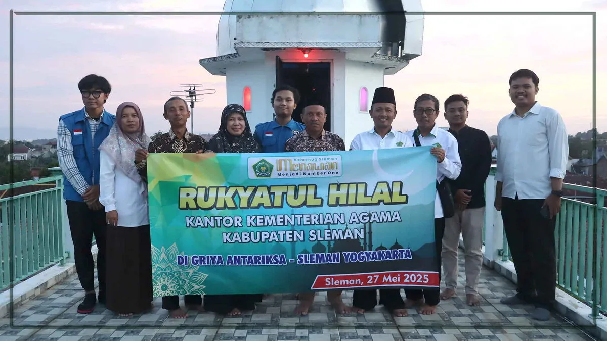 Pemantauan Hilal 1 Dzulhijjah 1446 H, Kemenag Sleman Gandeng Jogja Astronomi di Griya Antariksa Soropadan