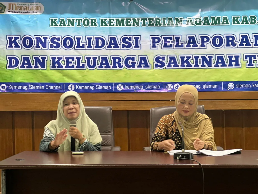 Kemenag Sleman Gelar Konsolidasi Pelaporan Bimbingan Perkawinan dan Keluarga Sakinah Triwulan I Tahun 2025