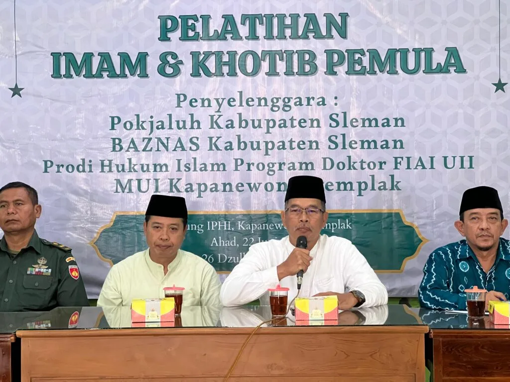 Tingkatkan Kompetensi Imam dan Khatib, Pokjaluh Sleman Gelar Pelatihan bagi Pemula di Ngemplak