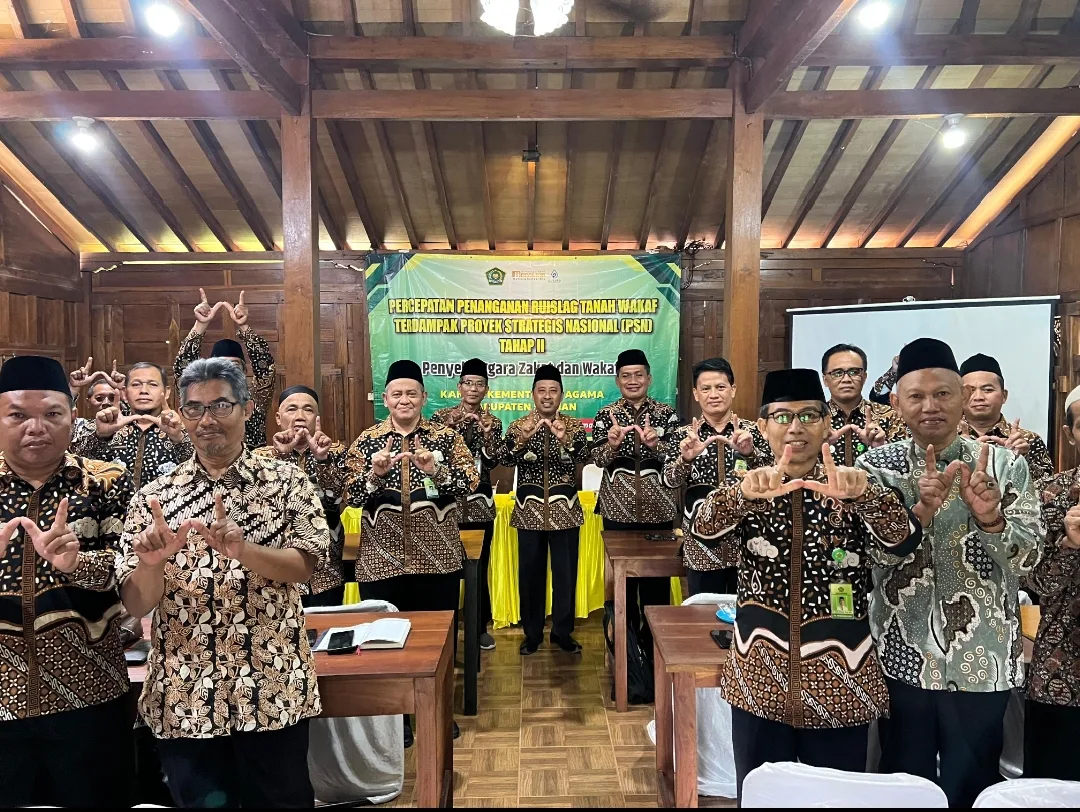 Kemenag Sleman Tegaskan Komitmen Tuntaskan Persoalan Tanah Wakaf, Dorong Sertifikat Wakaf Sepekan Jadi