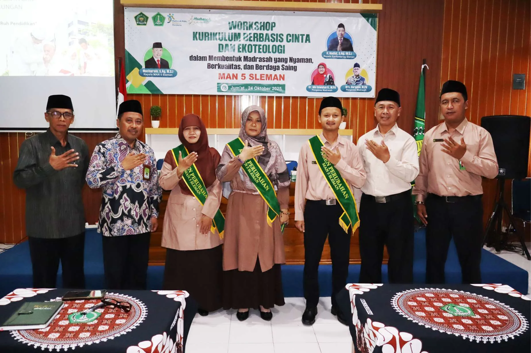 Dukung Kepemimpinan Kakankemenag Sleman, Program Ekoteologi Disukseskan oleh MAN 5 Sleman lewat Workshop Kurikulum Berbasis Cinta dan Ekoteologi