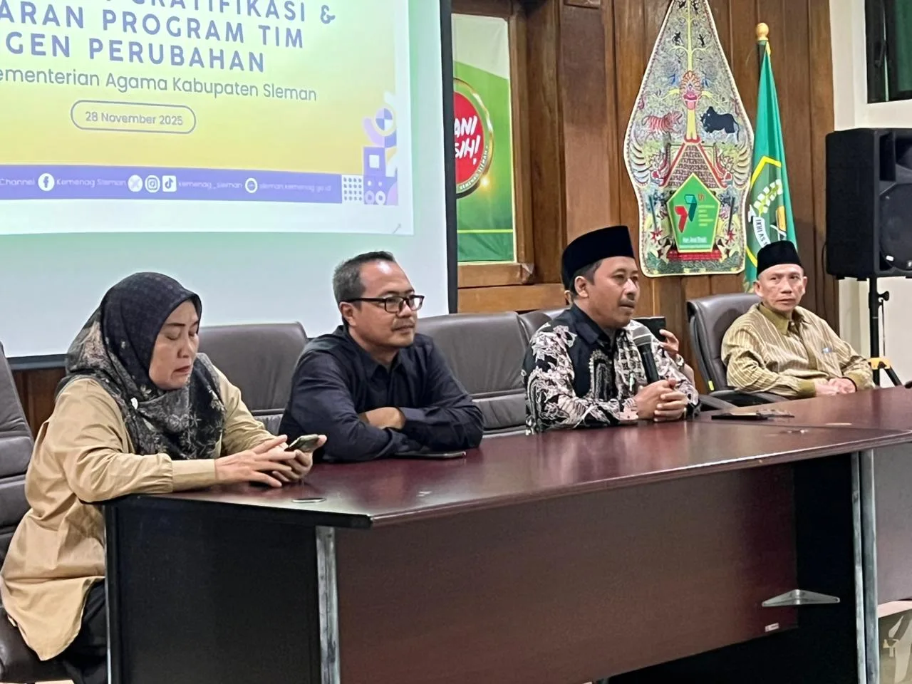 Dipandang Cukup Memadai, Kakan Kemenag Sleman Apresiasi Lima Program Utama Agen Perubahan