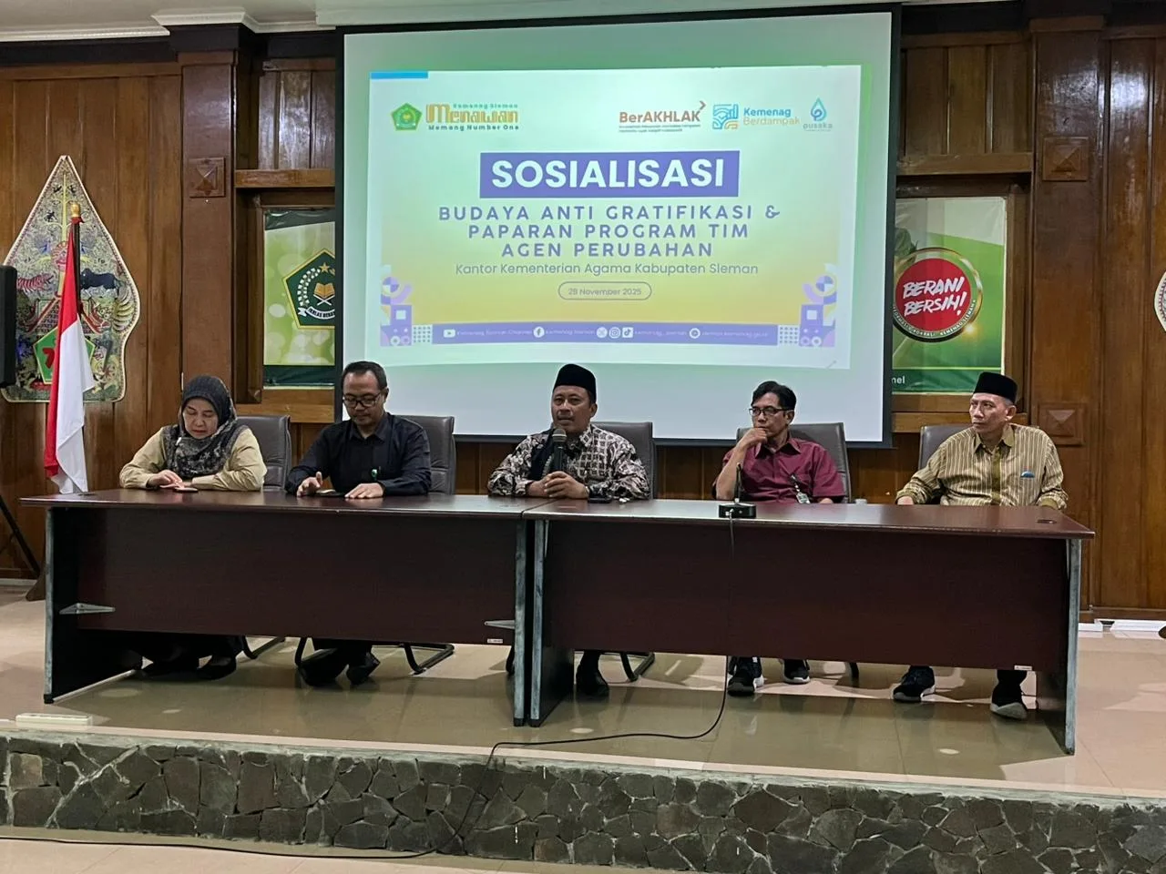 Kemenag Sleman Intensifkan Sosialisasi Anti-Gratifikasi untuk Perkuat Integritas Layanan