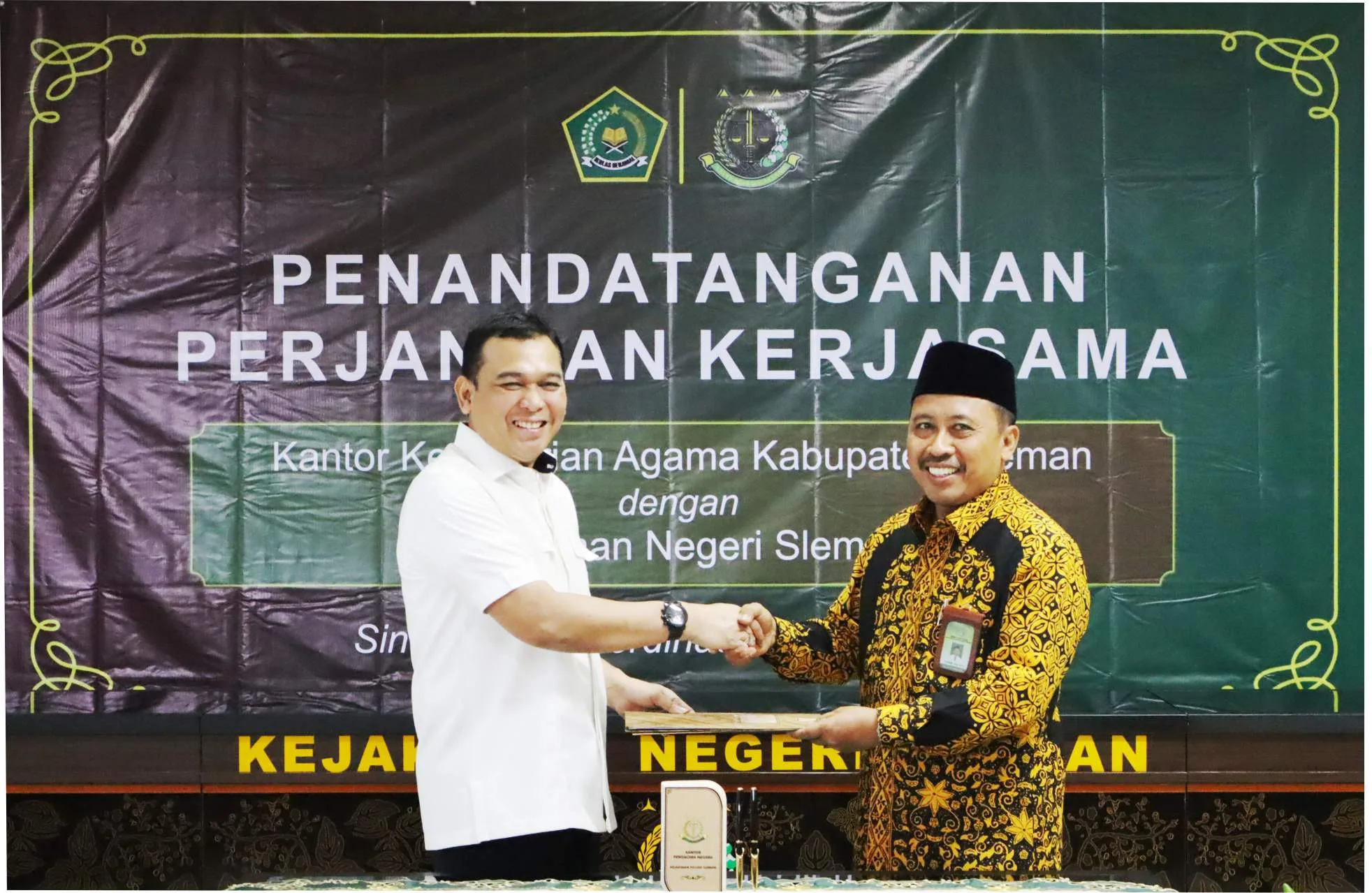Kemenag Sleman-Kejari Perkuat Sinergi, Teken Kerja Sama Bidang Hukum