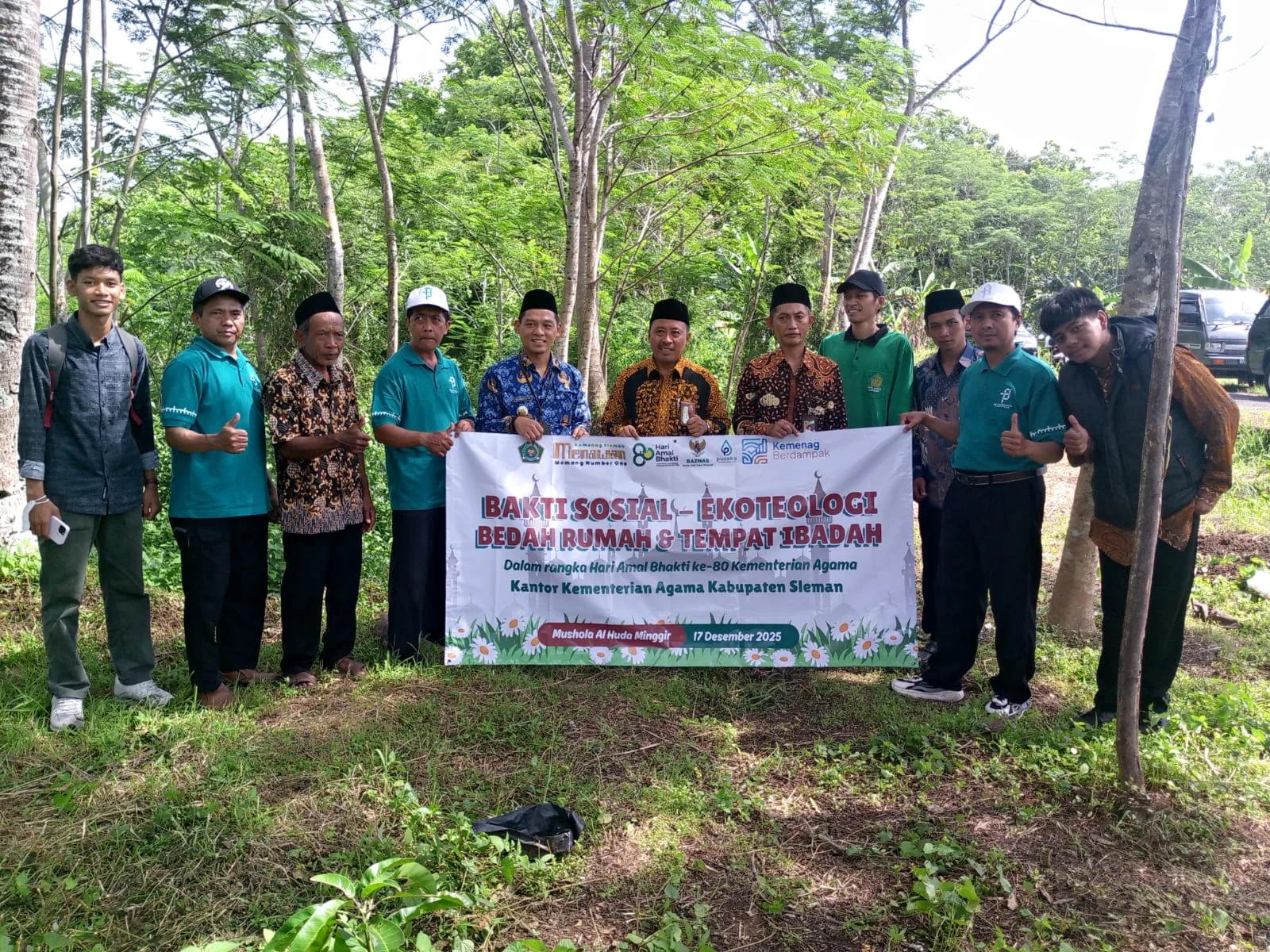 Kemenag Sleman Perkuat Ekoteologi dan Kerukunan Lewat Bhakti Sosial di Minggir
