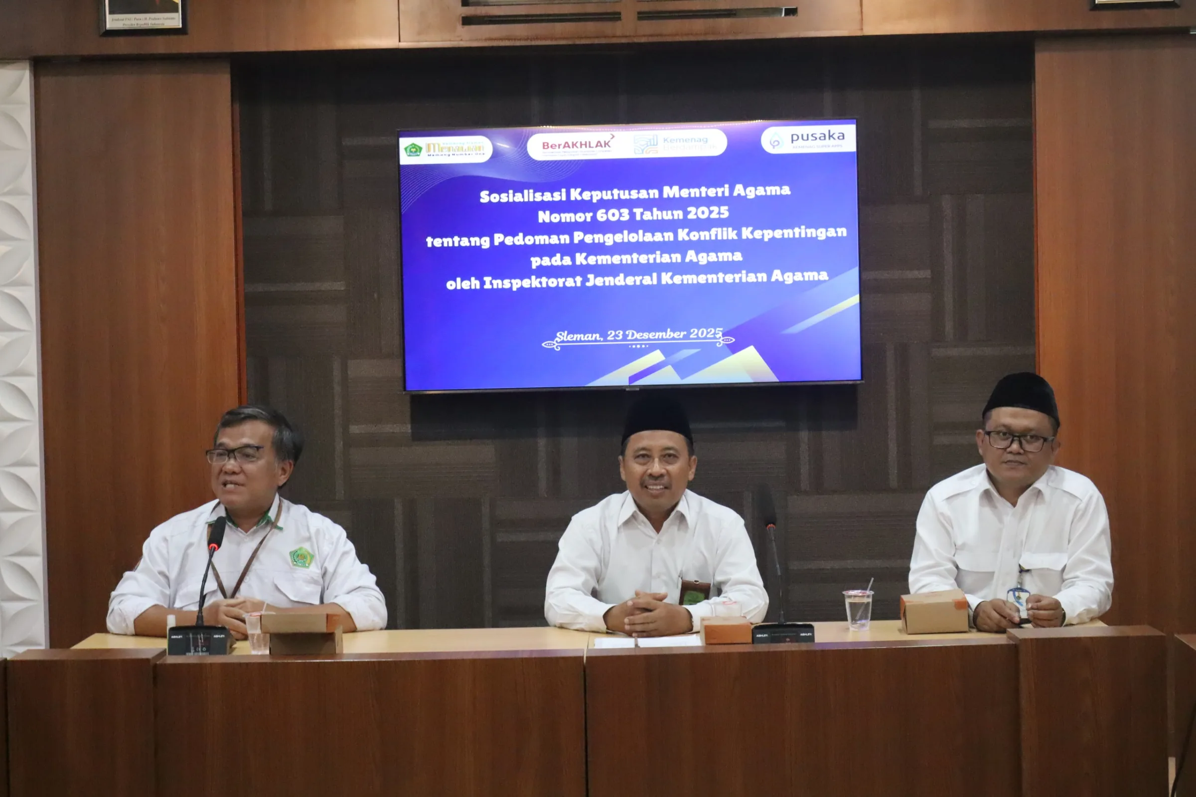 Upaya Kemenag Sleman Wujudkan WBK, Itjen Sosialisasikan PMA Nomor 603 Tahun 2025