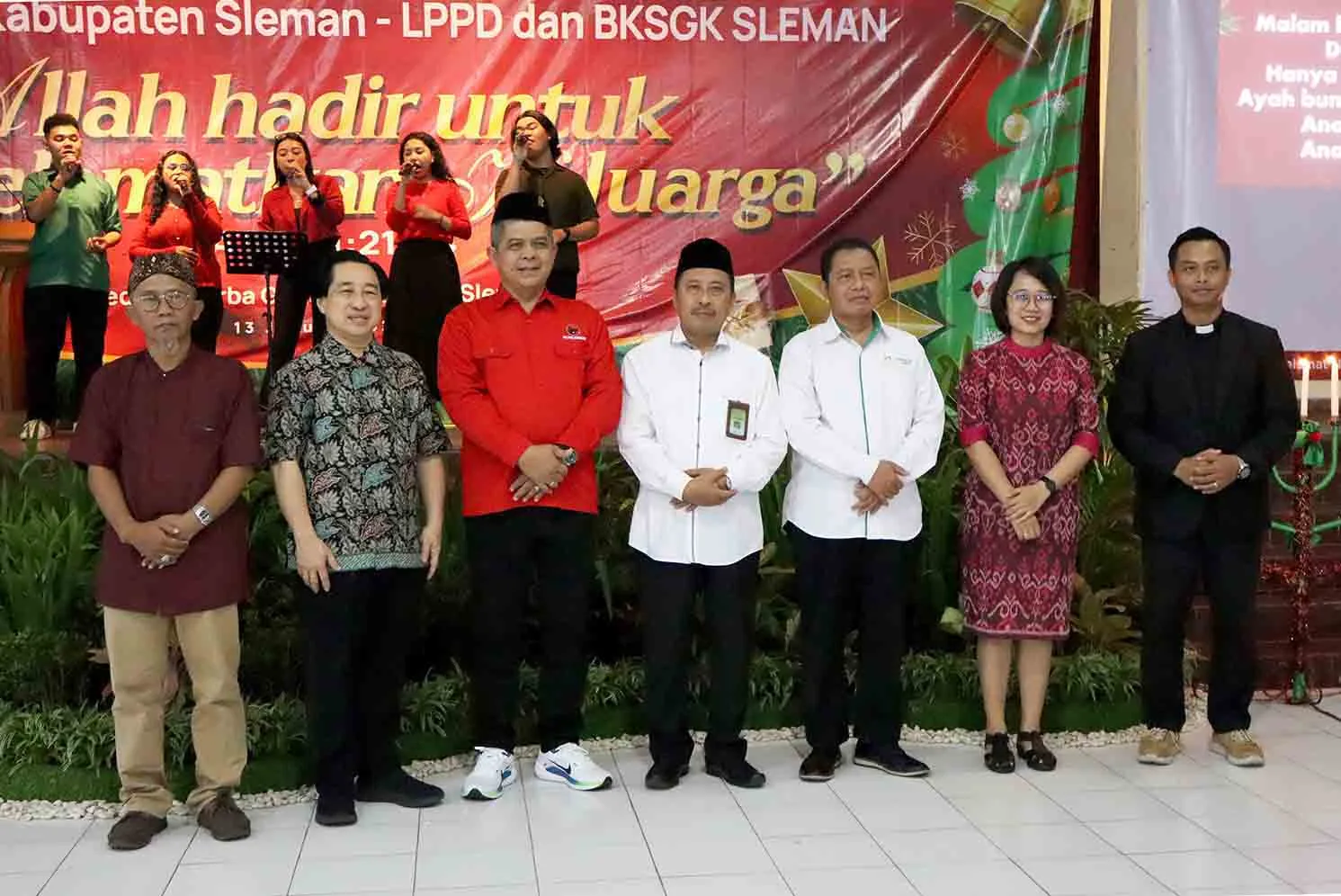 Kakankemenag Sleman Hadiri Perayaan Natal Umat Kristen, Teguhkan Harmoni dan Kebersamaan Lintas Iman