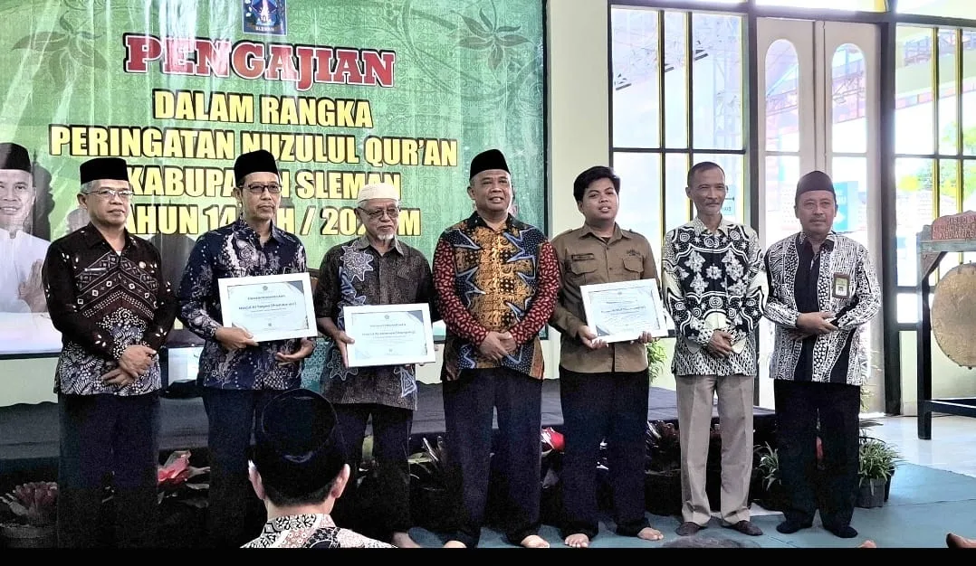 Penganugerahan Lomba Gen Z Memakmurkan Masjid Warnai Peringatan Nuzulul Quran Pemda Sleman