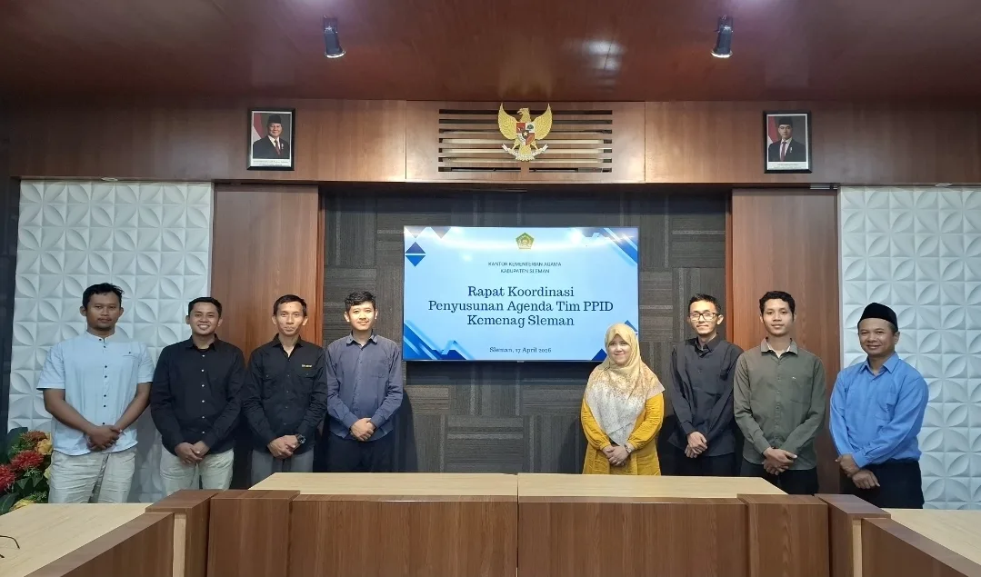 Rakor Penyusunan Agenda Tim PPID, Kemenag Sleman Perkuat Keterbukaan Informasi Publik
