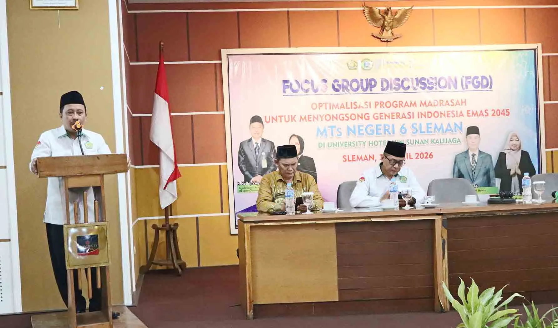 Kakankemenag Tegaskan Penguatan MTsN 6 Sleman, FGD Menuju Generasi Emas 2045