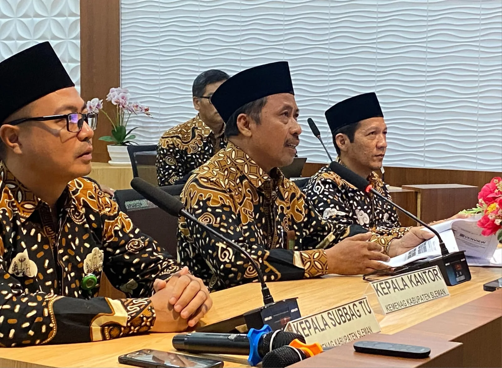 Kemenag Sleman Ikuti Wawancara Penilaian ZI oleh TPI Itjen Kemenag RI