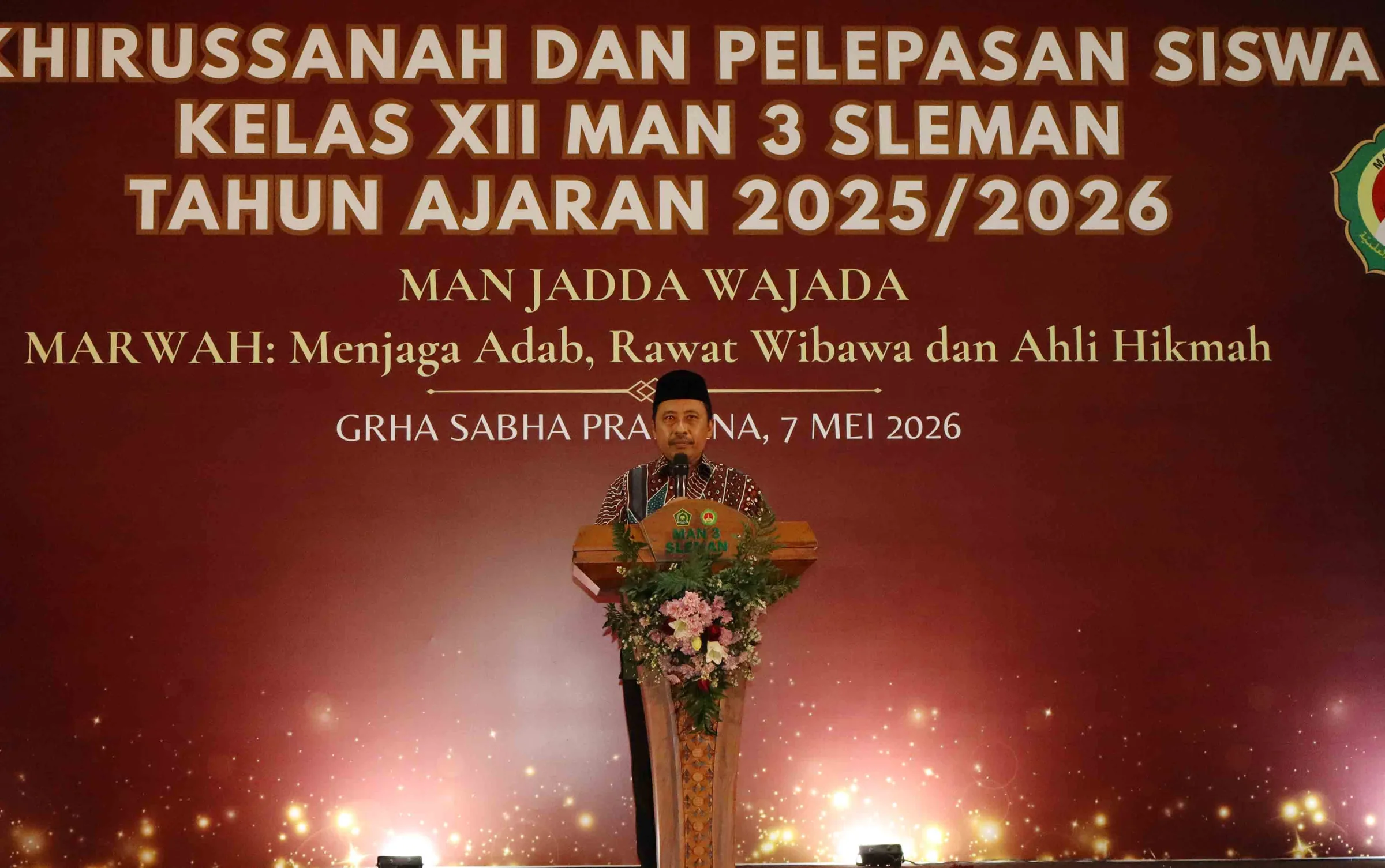 Kakankemenag Sleman Teguhkan Semangat Prestasi Wisudawan MAN 3 Sleman