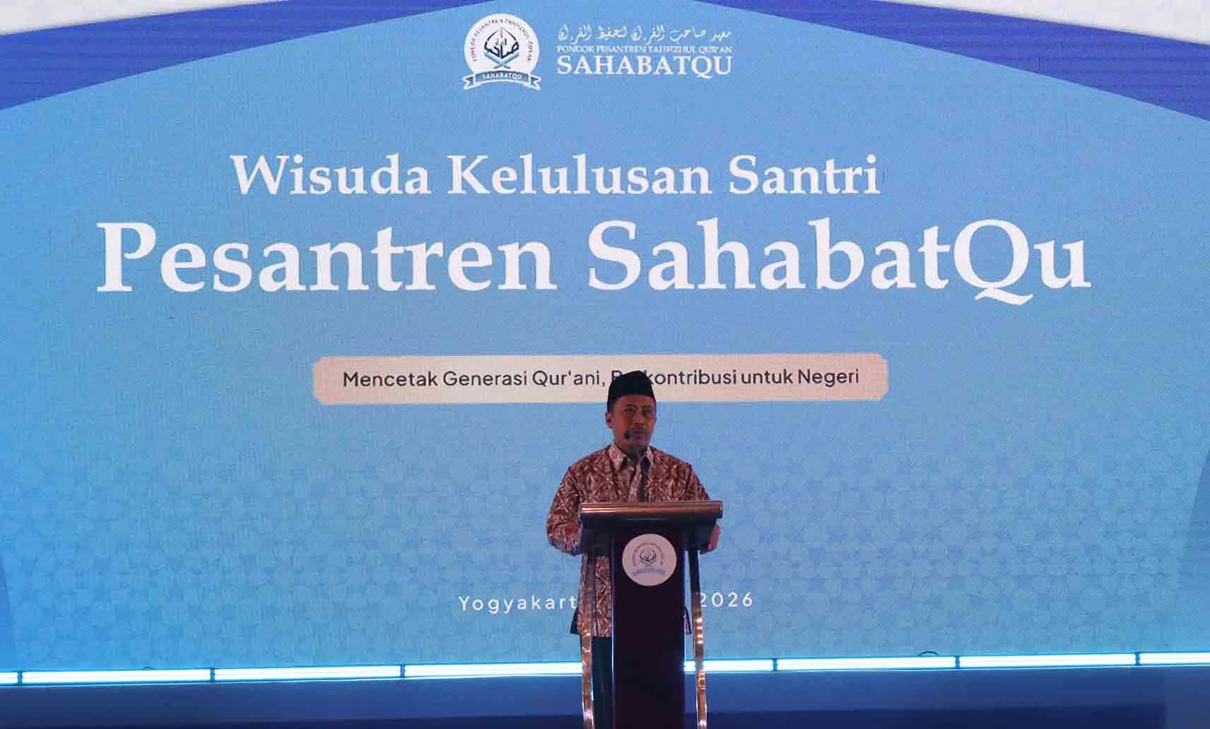 Wisuda SahabatQu 2026, Kemenag Sleman Dorong Santri Sukseskan Sleman Religi melalui Pesantren Mengabdi
