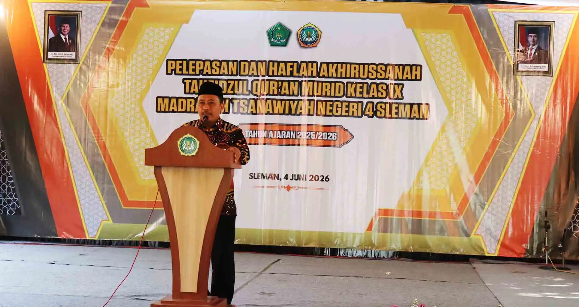 Kakankemenag Sleman Gaungkan Tahfidz Berkhidmat, Bekali Lulusan MTsN 4 Menjadi Generasi Cerdas Lahir Batin