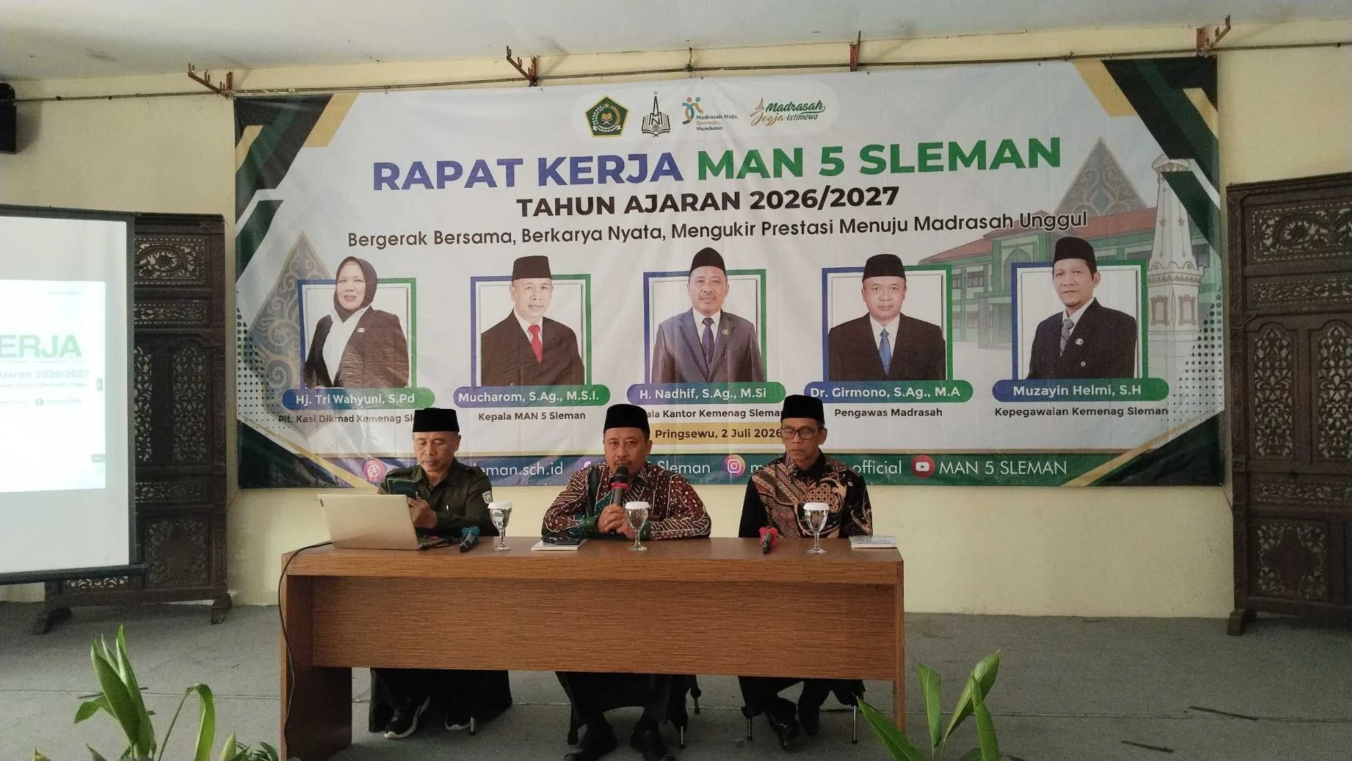 Kepala Kankemenag Hadiri Raker MAN 5 Sleman, Tekankan Penguatan Layanan dan Reformasi Birokrasi